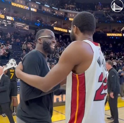 完美对战平台-人缘真好！维金斯赛后与多位前队友热情相拥 追梦主动过来打招呼